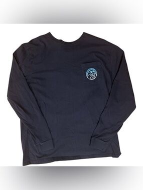 Vineyard Vines Mens Marlin Crest dark blue Long-Sleeve